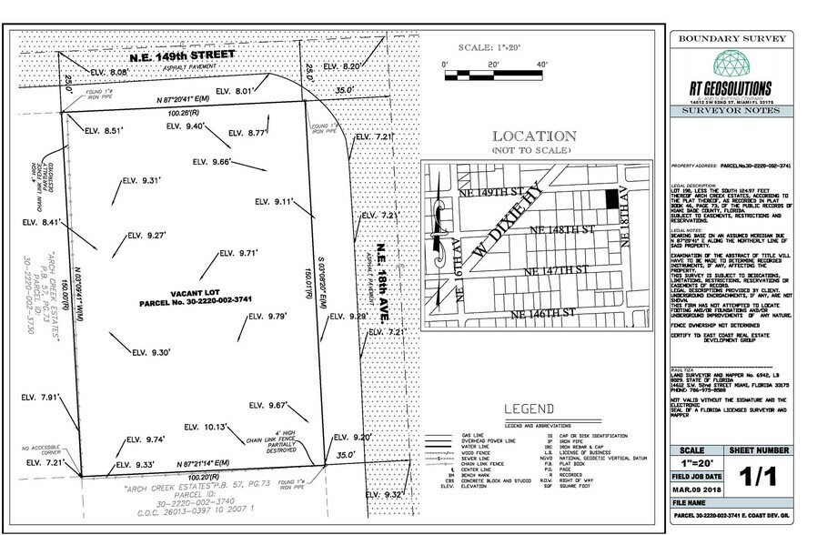 More Photos Of 1790 NE 149th St, Miami Land For Sale