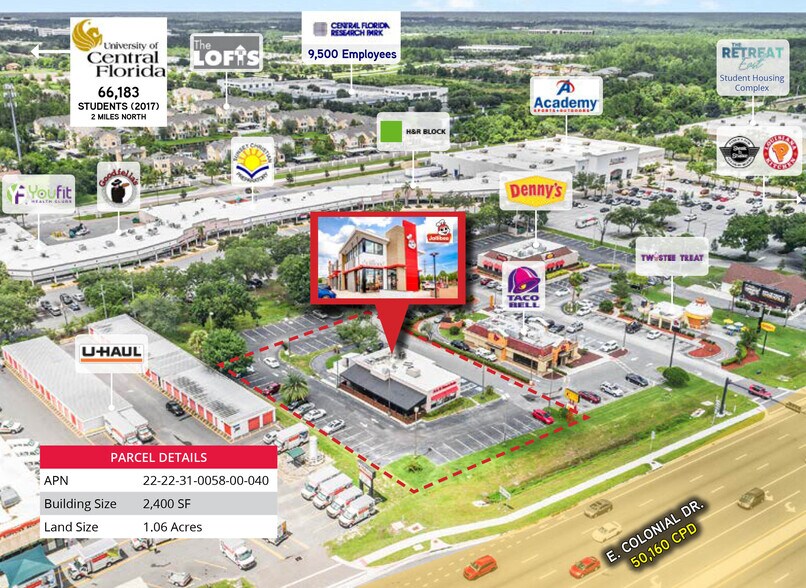 More Photos Of 11891 E Colonial Dr, Orlando Fast Food For Sale