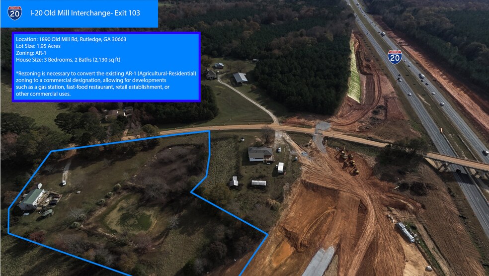 Primary Photo Of 1890 Old Mill Rd, Rutledge Land For Sale