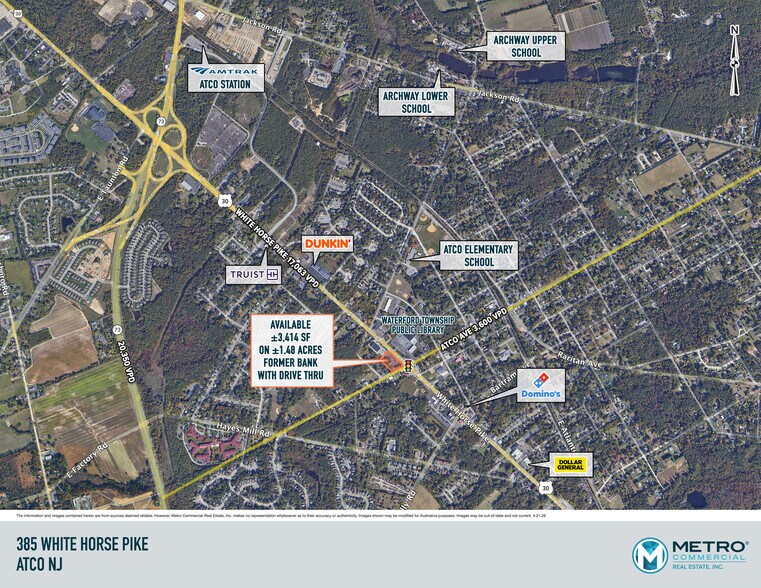 More Photos Of 385 White Horse Pike, Atco Bank For Lease