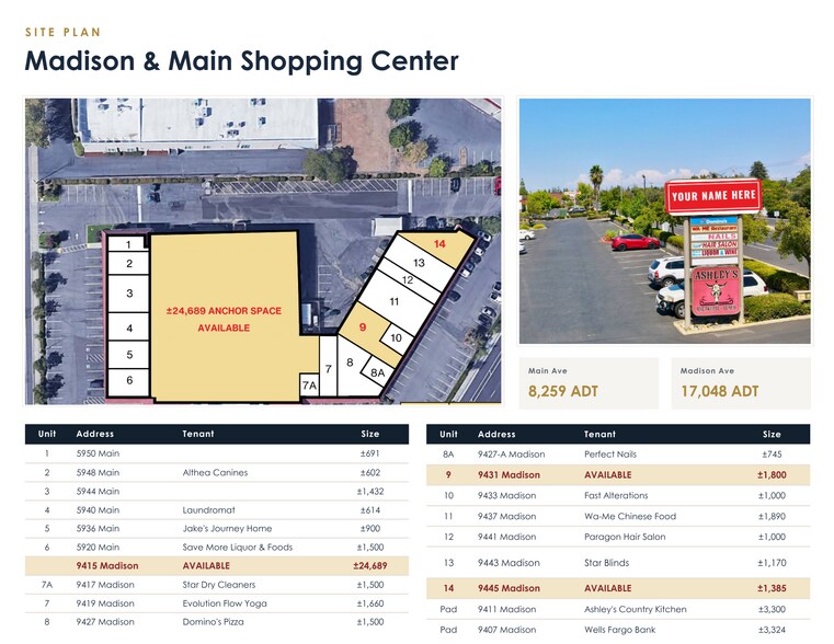 More Photos Of 9407-9417 Madison Ave, Orangevale Unknown For Lease
