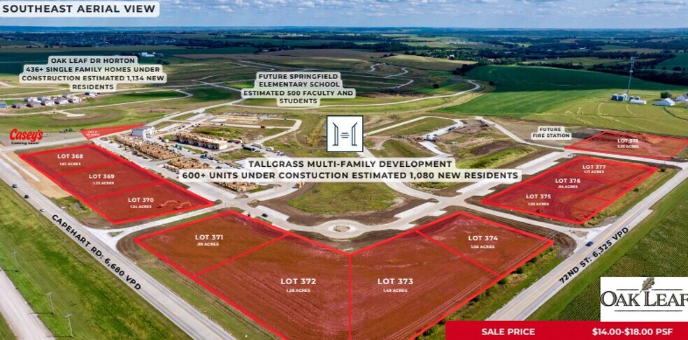 Primary Photo Of 72nd & Capehart Rd, Papillion Land For Sale