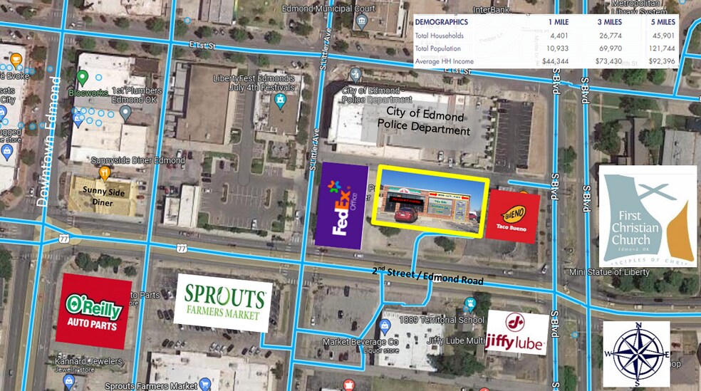 More Photos Of 109 E 2nd St, Edmond Freestanding For Lease