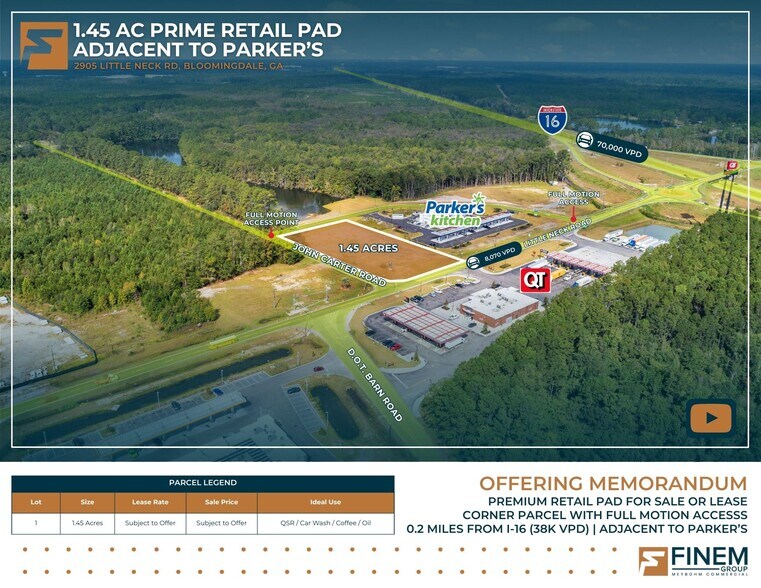 Primary Photo Of 2905 Little Neck Rd, Bloomingdale Land For Sale