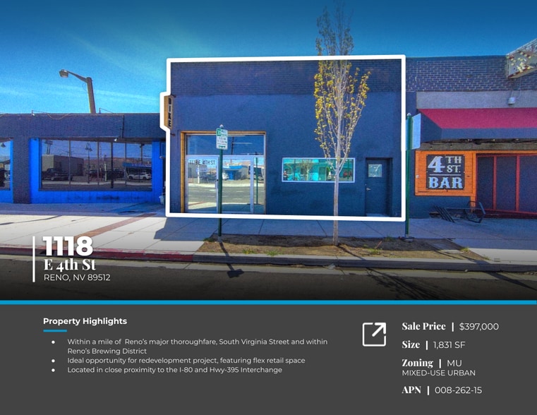 More Photos Of 1118 E 4th St, Reno Flex For Sale