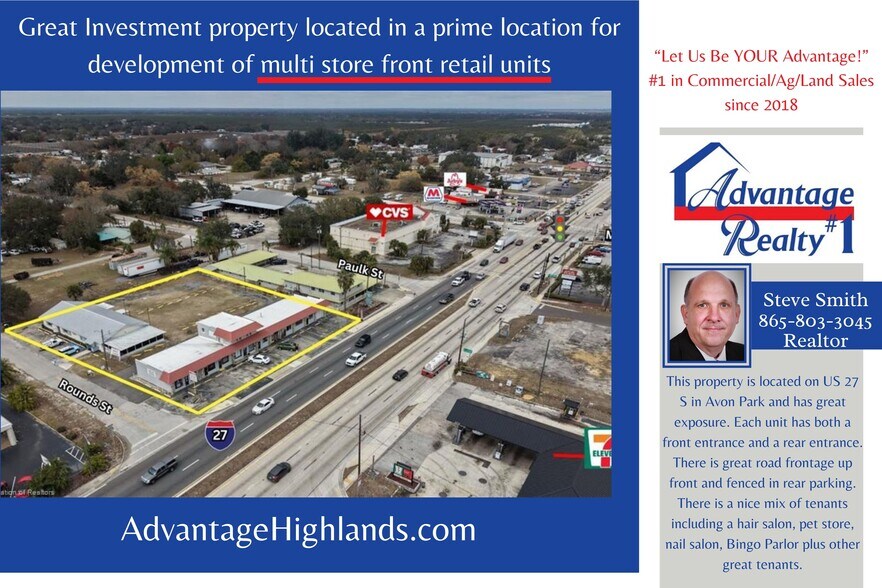 Primary Photo Of 104-118 Us Highway 27 S, Avon Park Storefront Retail Office For Sale