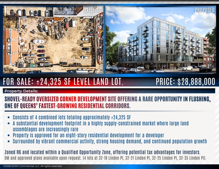 More Photos Of 3219-3235 Linden Pl, Flushing Land For Sale