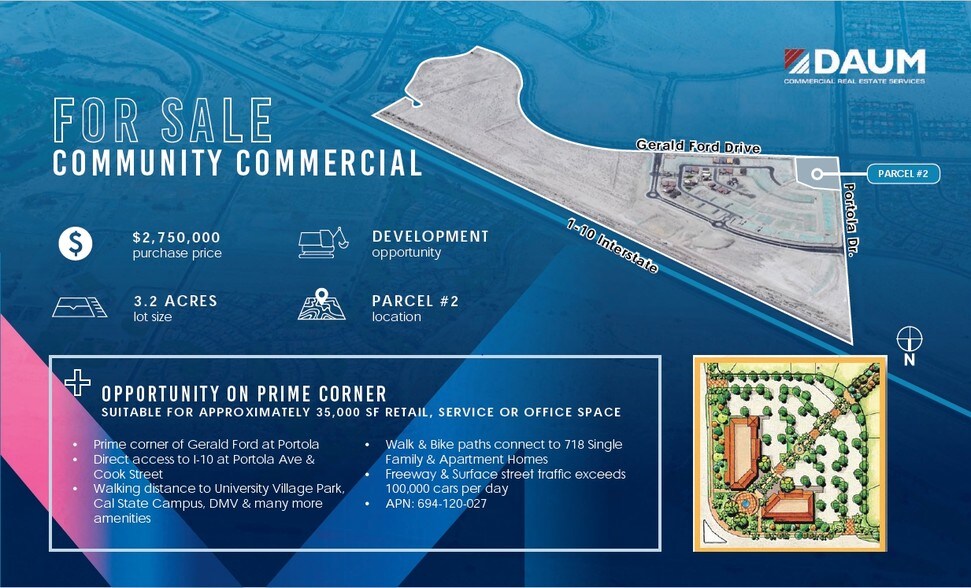 More Photos Of Portola Rd & Gerald Ford Dr, Palm Desert Land For Sale