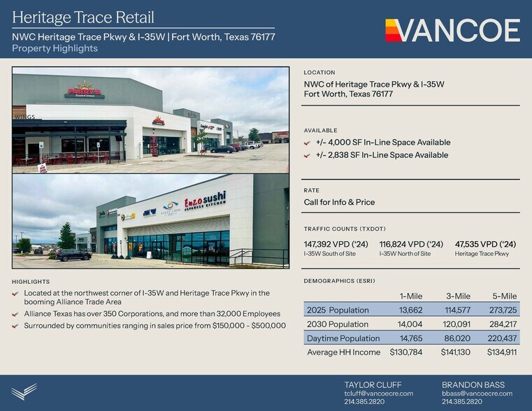 More Photos Of NWC Heritage Trace Pkwy & I-35W, Fort Worth Unknown For Lease