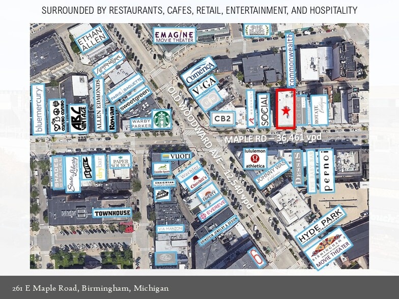 More Photos Of 261-275 E Maple Rd, Birmingham Storefront Retail Office For Lease