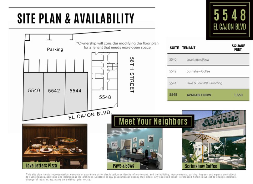 More Photos Of 5540-5548 El Cajon Blvd, San Diego General Retail For Lease