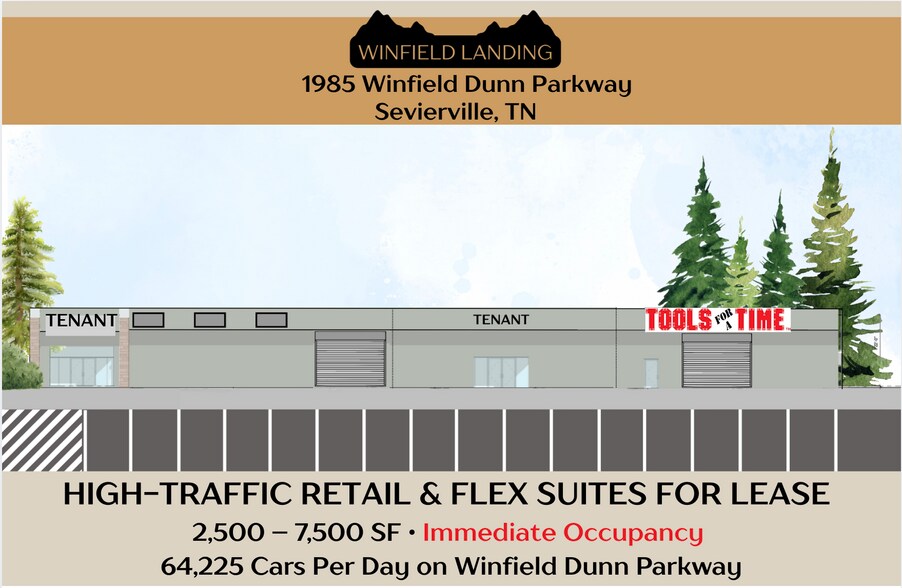 Primary Photo Of 1985 Winfield Dunn Pky, Sevierville Freestanding For Lease
