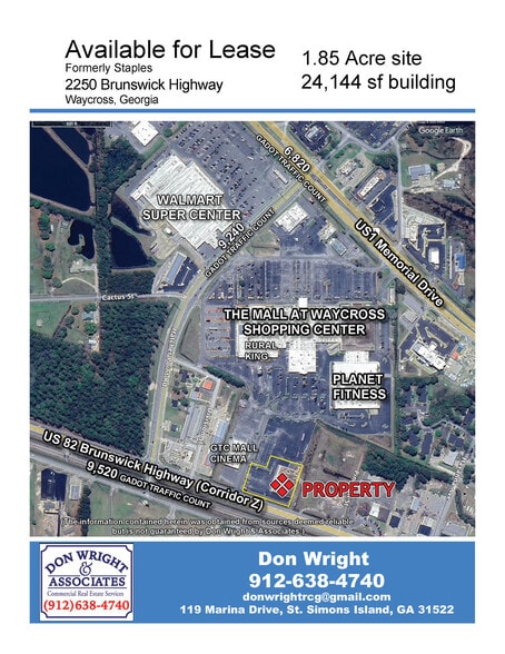 More Photos Of 2250 Brunswick Hwy, Waycross Freestanding For Sale