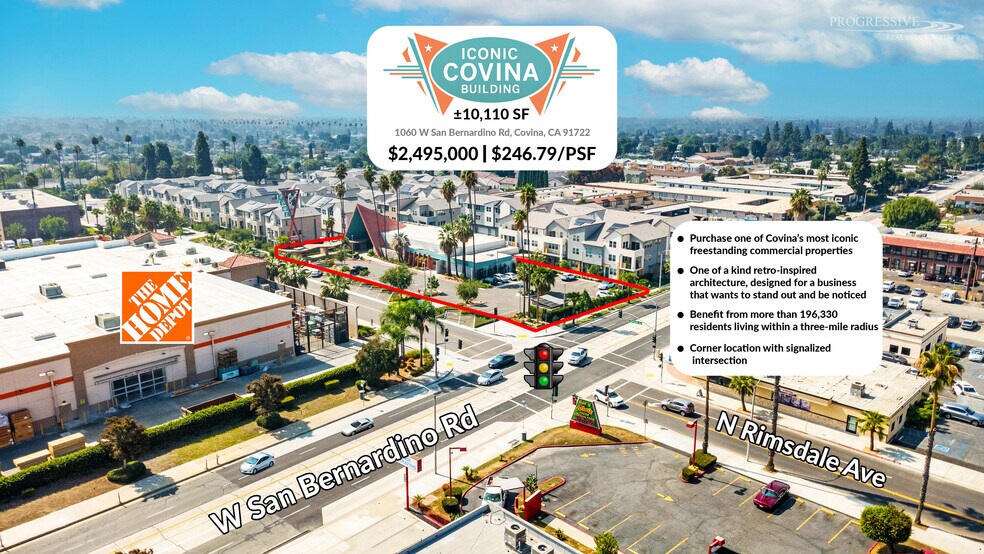 Primary Photo Of 1060 W San Bernardino Rd, Covina Storefront Retail Office For Sale