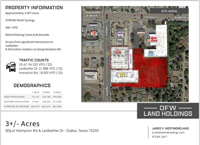 Primary Photo Of 4444 Hampton Rd., Dallas Land For Sale