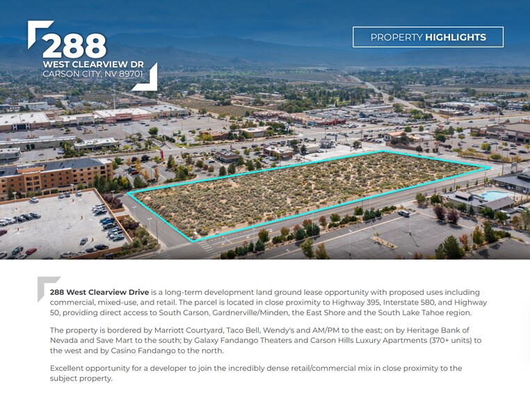 More Photos Of 288 W Clearview Dr, Carson City Land For Lease