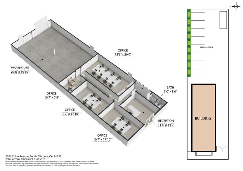 More Photos Of 2026 Chico Ave, El Monte Warehouse For Sale