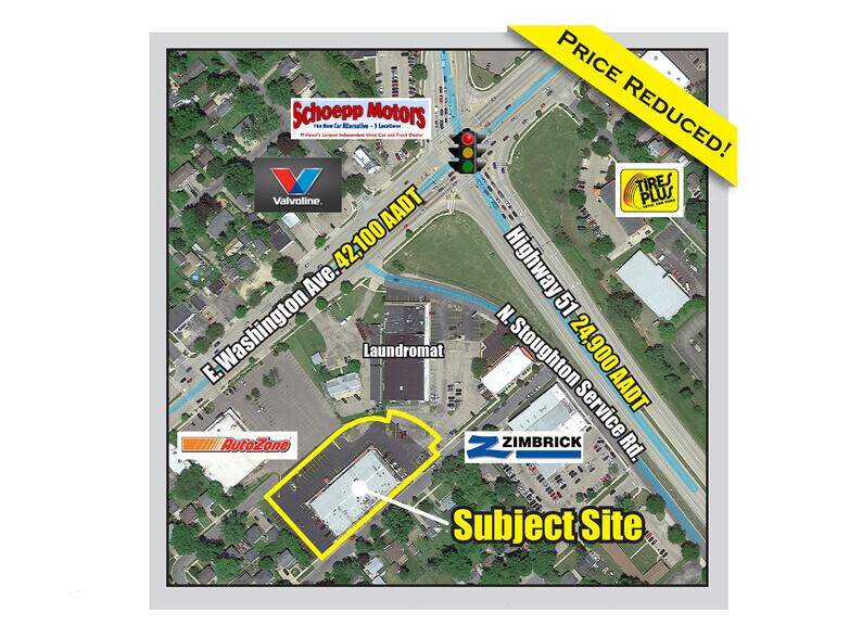 Primary Photo Of 3539 E Washington Ave, Madison General Retail For Sale