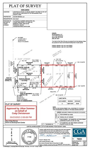 More Photos Of 1475 Hart Avenue, Des Moines Land For Sale