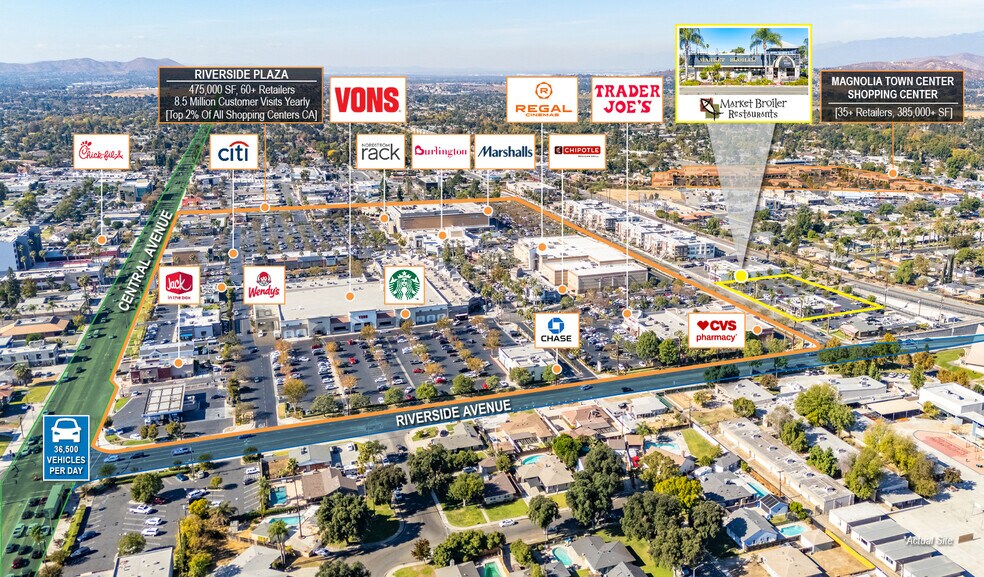 Primary Photo Of 3525 Merrill Ave, Riverside Restaurant For Sale