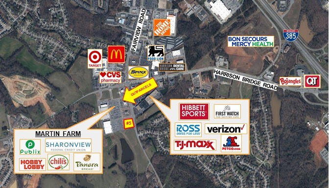 Primary Photo Of Fairview & Harrison Bridge Rd, Simpsonville Land For Lease