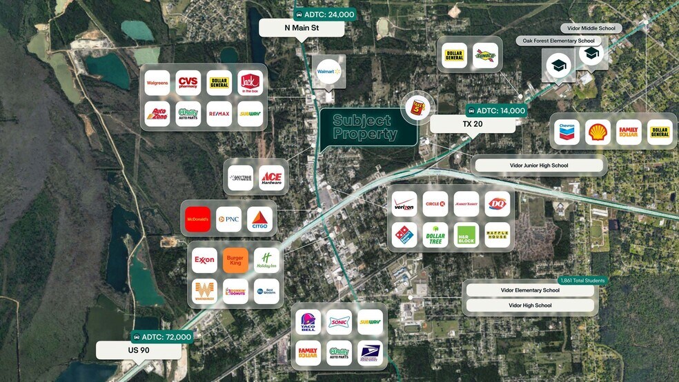 More Photos Of 1096 N Main St, Vidor Freestanding For Sale