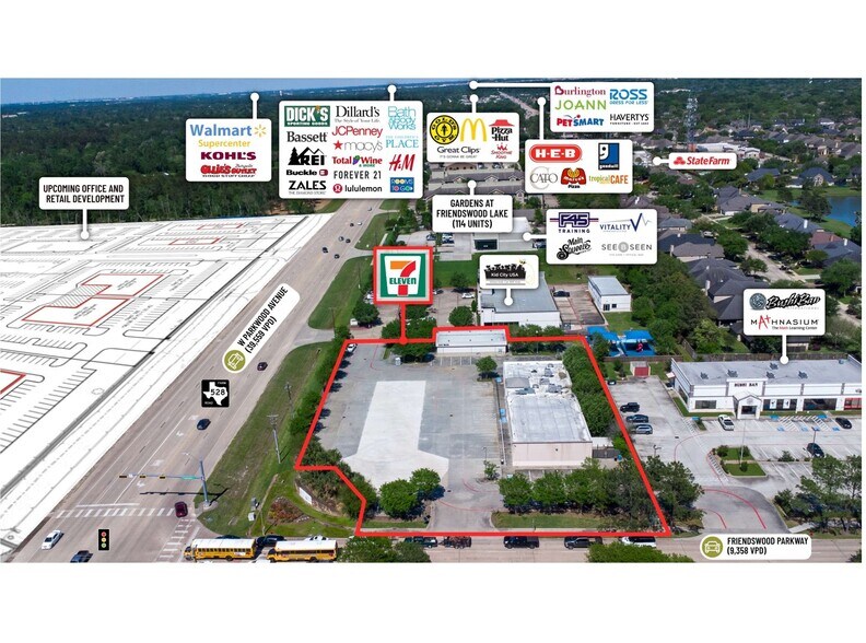 More Photos Of 1651 W Parkwood Ave, Friendswood Freestanding For Lease