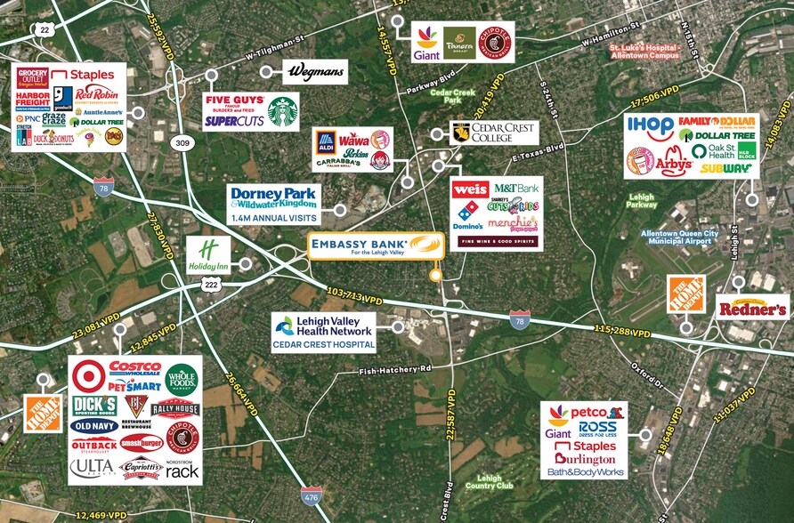More Photos Of 1142 S Cedar Crest Blvd, Allentown Bank For Sale