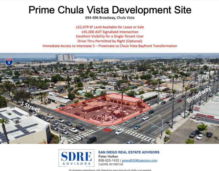 Primary Photo Of 694-696 Broadway, Chula Vista Land For Sale