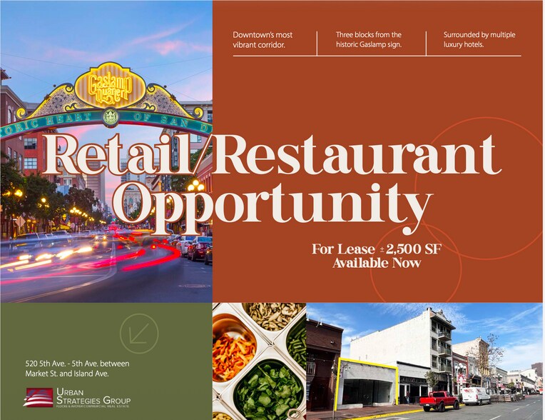 Primary Photo Of 520 5th Ave, San Diego Storefront For Lease