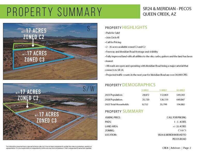 More Photos Of SEC Meridian & SR-24, Queen Creek Land For Sale