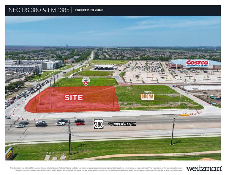 Primary Photo Of NEC US 380 & FM 1385, Aubrey General Retail For Sale