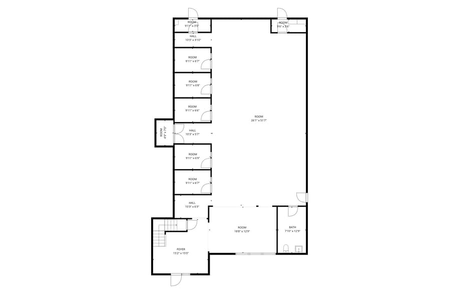 More Photos Of 223 N Center St, Turlock Freestanding For Lease