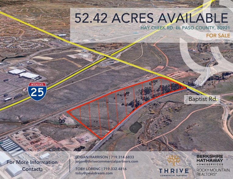 Primary Photo Of TBD Hay Creek Rd, Monument Land For Sale