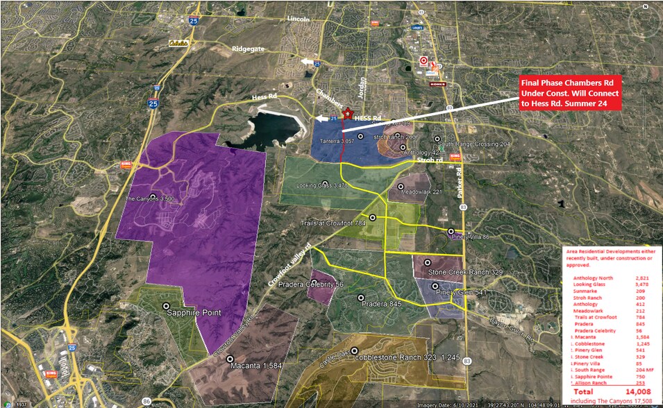 More Photos Of Hess Road & Chambers Rd, Parker Land For Lease