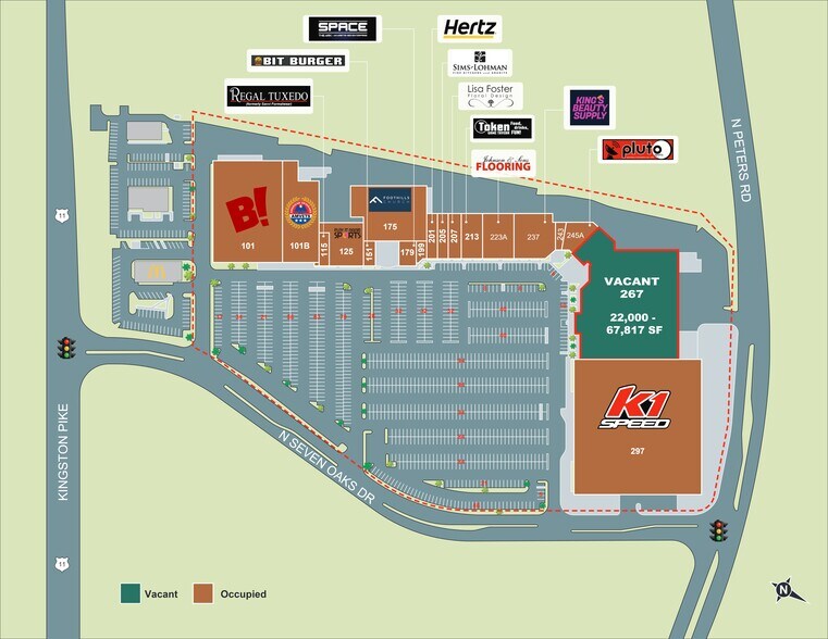 More Photos Of 109-297 N Seven Oaks Dr, Knoxville Freestanding For Lease