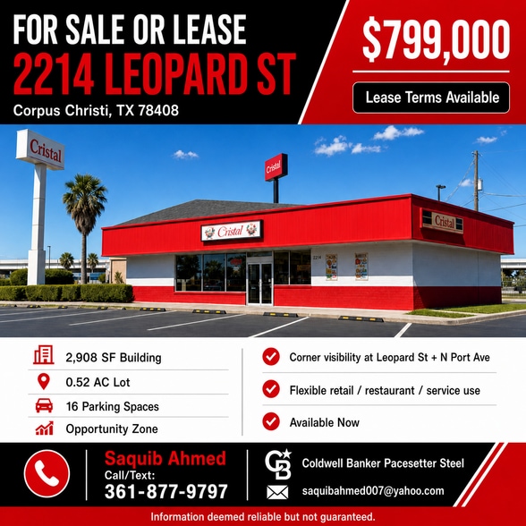 More Photos Of 2214 Leopard St, Corpus Christi Freestanding For Sale