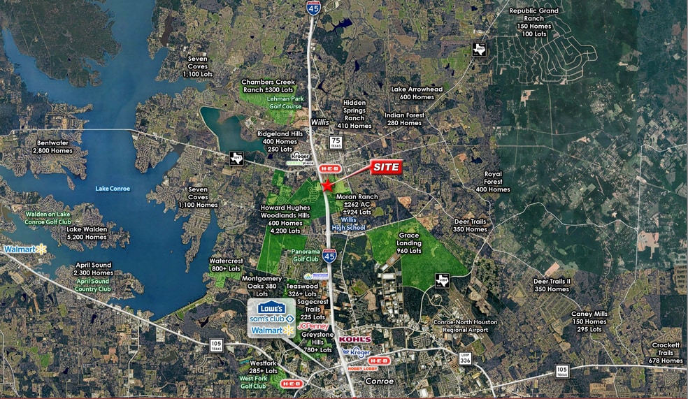 More Photos Of I-45 & FM 1097, Willis General Retail For Lease