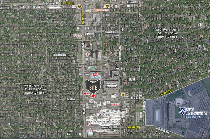 More Photos Of 2500-2530 Rice Blvd, Houston General Retail For Lease