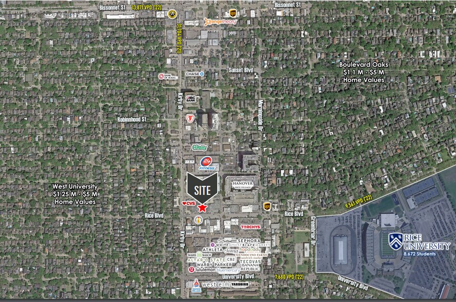 More Photos Of 2500-2530 Rice Blvd, Houston General Retail For Lease