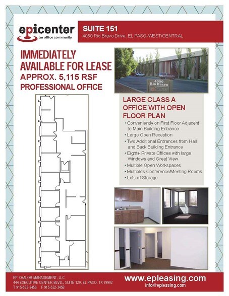 More Photos Of 444 Executive Center Blvd, El Paso Unknown For Lease