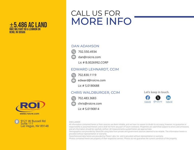 More Photos Of 8125 Lemmon Dr, Reno Land For Sale