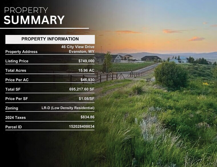 More Photos Of 46 City View Dr, Evanston Land For Sale