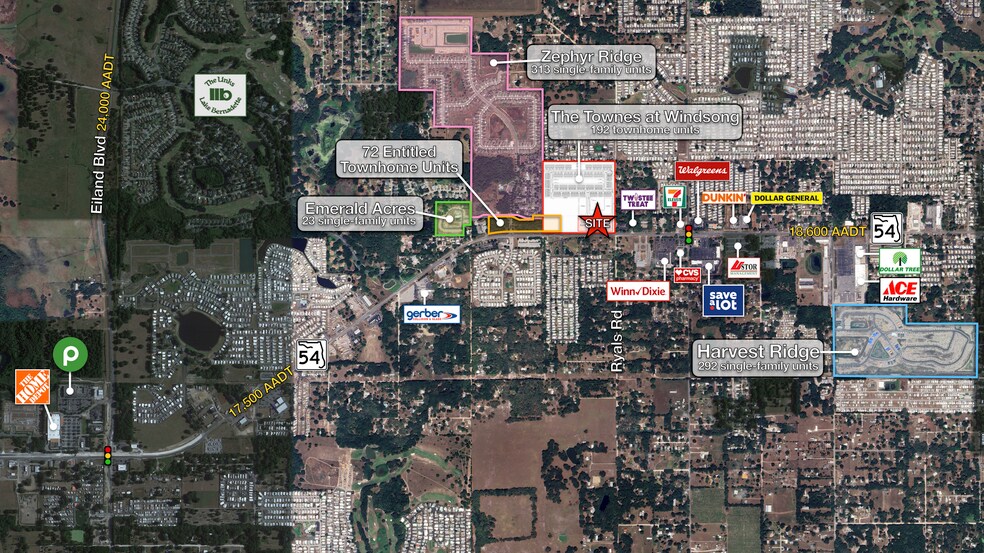 More Photos Of SR 54 & Nathan Pearl St., Zephyrhills Land For Sale
