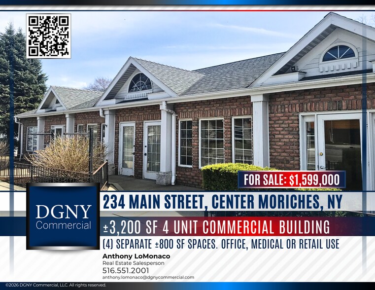 Primary Photo Of 234 Main St, Center Moriches Medical For Sale