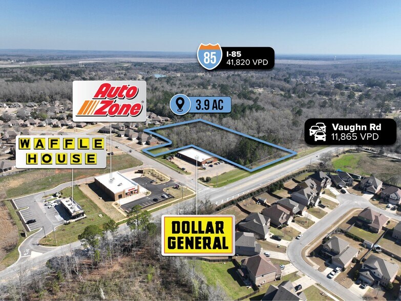 More Photos Of adj. to 9711 Vaughn Road Rd, Pike Road Land For Sale
