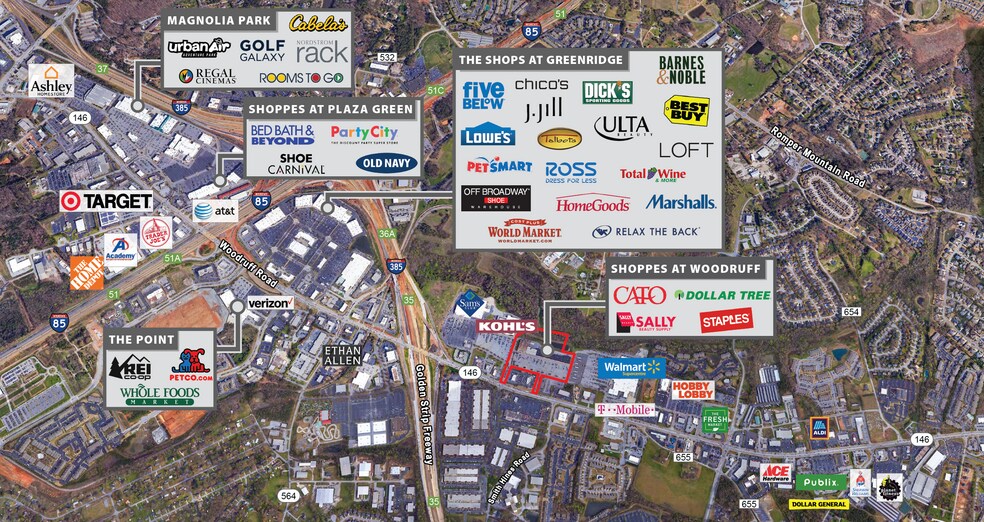 More Photos Of 1451 Woodruff Rd, Greenville Unknown For Lease