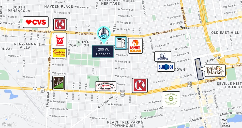 More Photos Of 1200 W Gadsden St, Pensacola Freestanding For Lease