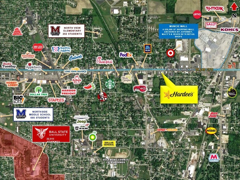 More Photos Of 227 E McGalliard Rd, Muncie Fast Food For Lease