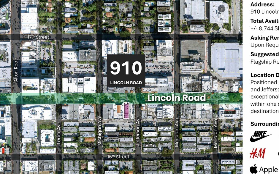 More Photos Of 910 Lincoln Rd, Miami Beach Storefront For Lease